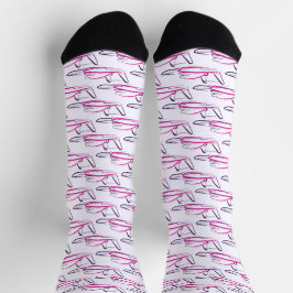 Tragflächenboot 01 Pink Socken