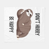 Trägheit sagt, dass | sich nicht sind glücklich fleecedecke (Vorderseite (Horizontal))