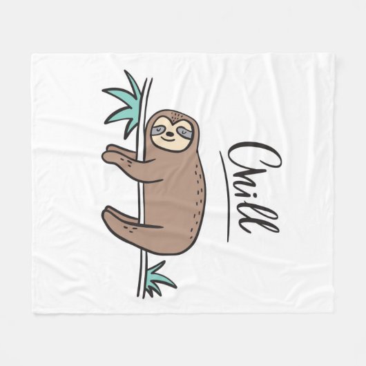 Trägheit sagt Schauer Fleecedecke (Vorderseite (Horizontal))