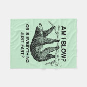 Trägheit sind ich verlangsamen? fleecedecke (Vorderseite (Horizontal))