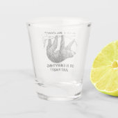 Trägheit sind ich verlangsamen? schnapsglas (Rückseite)