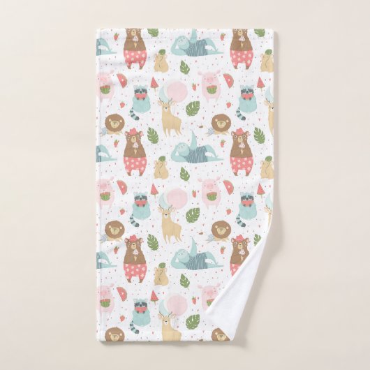 Trägheit u. Freund-Muster Badhandtuch Set (Handtuch)