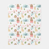 Trägheit u. Freund-Muster Fleecedecke (Vorderseite)