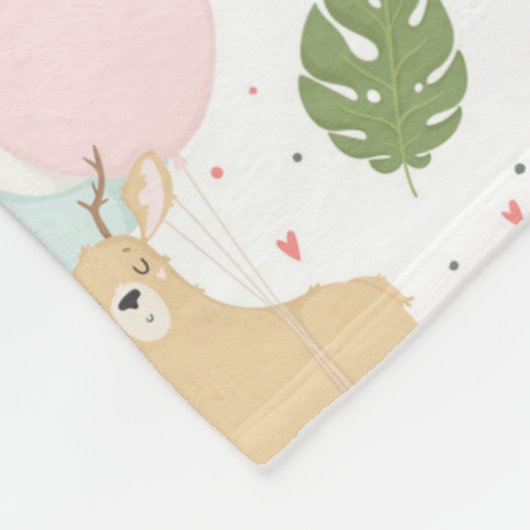 Trägheit u. Freund-Muster Fleecedecke (Ecke)