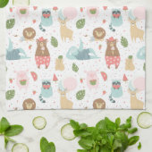 Trägheit u. Freund-Muster Geschirrtuch (Gefaltet)