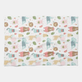 Trägheit u. Freund-Muster Geschirrtuch (Horizontal)