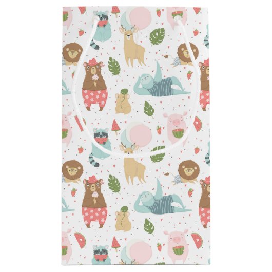 Trägheit u. Freund-Muster Kleine Geschenktüte (Rückseite)