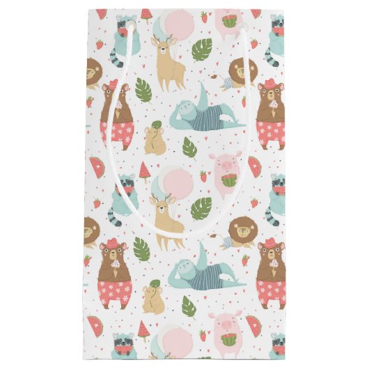 Trägheit u. Freund-Muster Kleine Geschenktüte (Vorderseite)