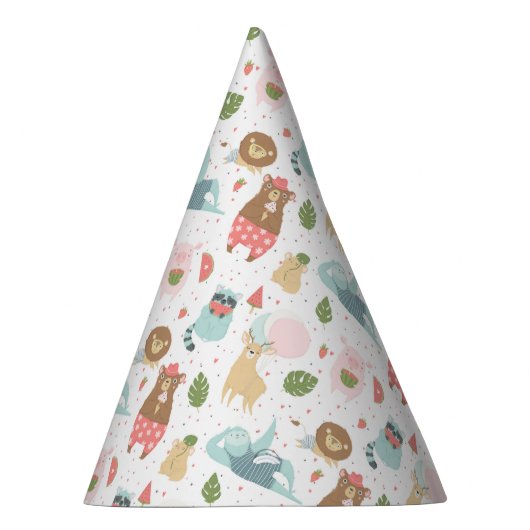 Trägheit u. Freund-Muster Partyhütchen (Rechts)