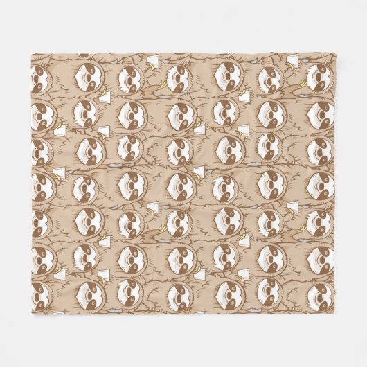 Trägheiten u. Kaffee-Muster Fleecedecke (Vorderseite (Horizontal))