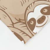 Trägheiten u. Kaffee-Muster Fleecedecke (Ecke)