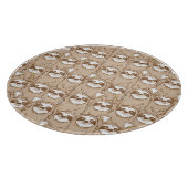 Trägheiten u. Kaffee-Muster Schneidebrett (Ecke)