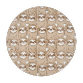 Trägheiten u. Kaffee-Muster Schneidebrett (Vorderseite)