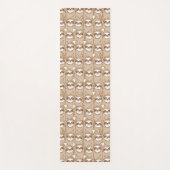 Trägheiten u. Kaffee-Muster Yogamatte (Vorderseite)