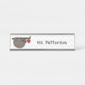 Trägheits-Apfelbaum-Lehrer-Nummernschild Schreibtischnamensplakette (Vorderseite )