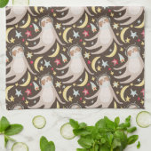 Trägheits-Astronauten-Muster Geschirrtuch (Gefaltet)