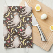 Trägheits-Astronauten-Muster Geschirrtuch (Viertel Falte)