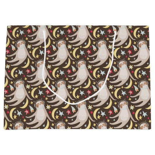 Trägheits-Astronauten-Muster Große Geschenktüte (Vorderseite)