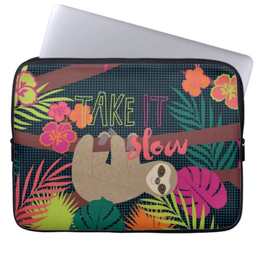 Trägheits-Leben - nehmen Sie es langsam Laptopschutzhülle (Vorderseite)