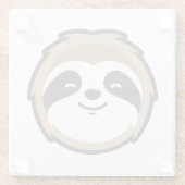 Trägheits-Maskottchen Glasuntersetzer (Rückseite)