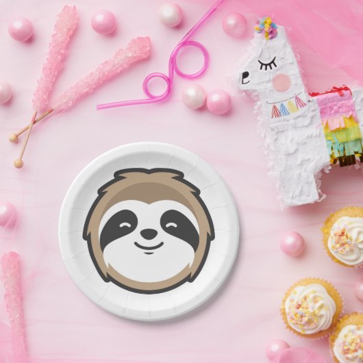 Trägheits-Maskottchen Pappteller (Party)