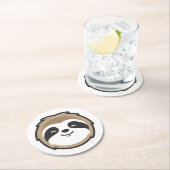 Trägheits-Maskottchen Runder Pappuntersetzer (Vor Ort)