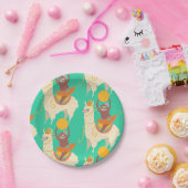 Trägheits-Reitlama-Geburtstag Pappteller (Party)