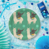 Trägheits-Reitlama-Geburtstag Pappteller (Party)