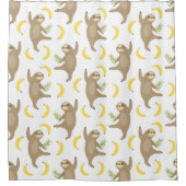 Trägheits-u. Bananen-Muster Duschvorhang (Vorderseite)