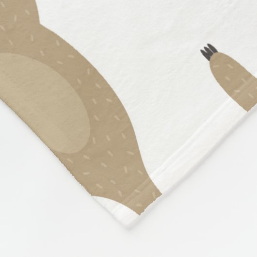 Trägheits-u. Bananen-Muster Fleecedecke (Ecke)