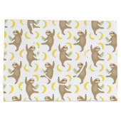 Trägheits-u. Bananen-Muster Große Geschenktüte (Rückseite)