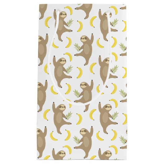 Trägheits-u. Bananen-Muster Kleine Geschenktüte (Vorderseite)
