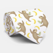 Trägheits-u. Bananen-Muster Krawatte (Gerollt)