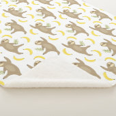 Trägheits-u. Bananen-Muster Sherpadecke (3/4)