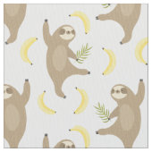 Trägheits-u. Bananen-Muster Stoff (Nahaufnahme)