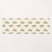 Trägheits-u. Bananen-Muster Yogamatte (Vorderseite (Horizontal))