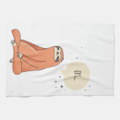 Trägheits-Yoga-lustiger Trägheits-Liebhaber Geschirrtuch (Horizontal)