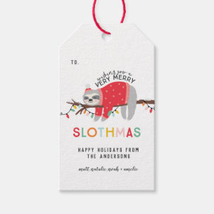 Trägheitsweihnachten Geschenkanhänger