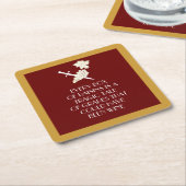 Tragische Geschichte Rechteckiger Pappuntersetzer (angewinkelt)