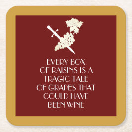 Tragische Geschichte Rechteckiger Pappuntersetzer