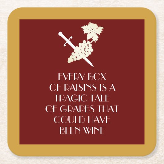 Tragische Geschichte Rechteckiger Pappuntersetzer (Vorderseite)