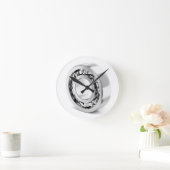 Traglager Runde Wanduhr (Zuhause)