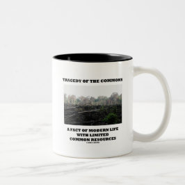 Tragödie der Allgemeinheit - eine Tatsache des mod Zweifarbige Tasse