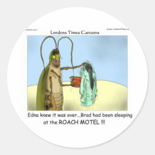 Tragödie @ Roach Motel Geschenke T-Shirts Tassen K Runder Aufkleber