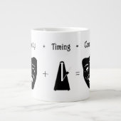 Tragödie + Timing Equal Comedy Theater Blank Insid Jumbo-Tasse (Vorderseite)