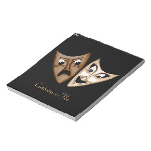 Tragödie u. Komödie Notizblock