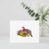 Tragopan oder Graubündig Tragopan Postkarte (Stehend Vorderseite)