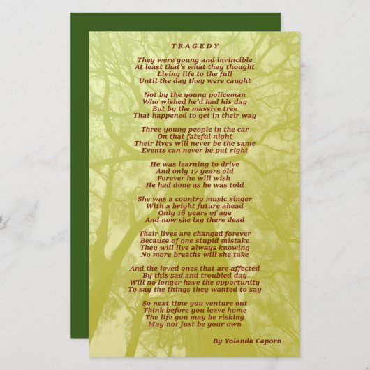 Tragpapier (Vorne/Hinten)