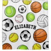 Trägt alles STERN personalisierten Namensmädchens Duschvorhang (Vorderseite)