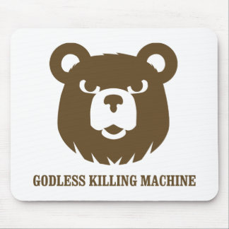 trägt lustiges T-Shirt des gottlosen Mousepad